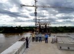 A Todo Vapor - Dr. Eugênio visita obras da ponte sobre Rio das Mortes e destaca contribuição dos produtores