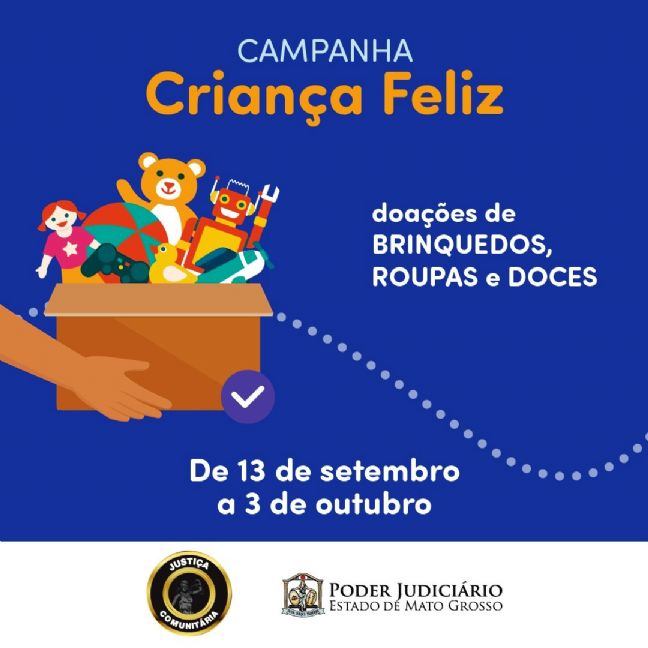 Barra do Garças: Justiça Comunitária arrecada brinquedos, roupas e doces para campanha Criança Feliz