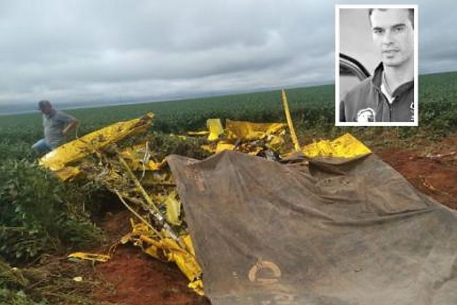 Piloto morre em queda de avião agrícola em lavoura de soja em MT