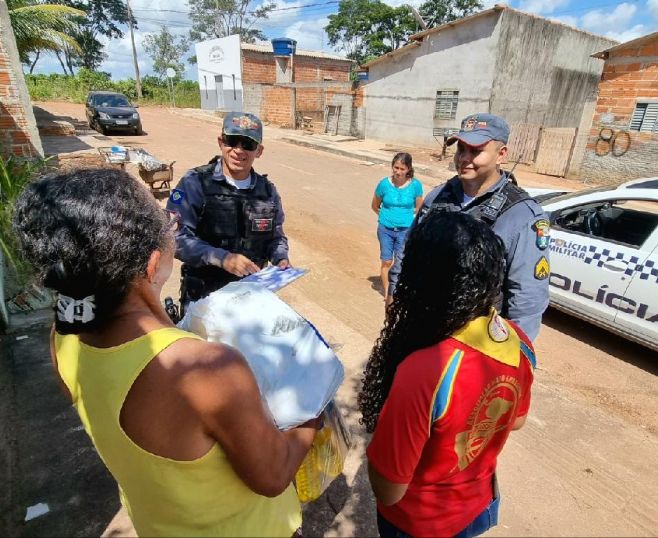 PM e Setasc doam 230 cestas básicas para famílias de Vila Rica e Santa Terezinha