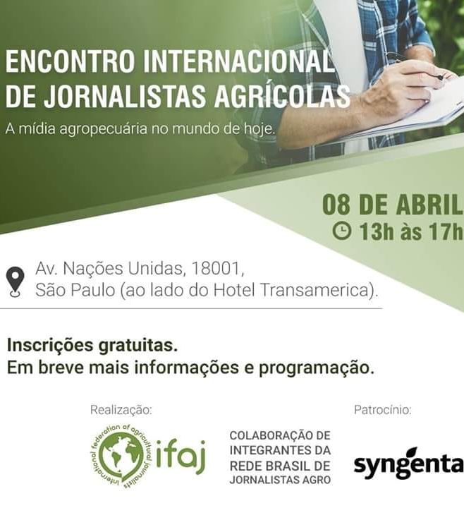 Jornalistas do agronegócio realizam  encontro internacional em São Paulo