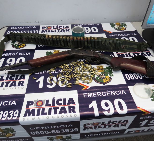 PM Água Boa: Operação Ambiental apreende arma e munições com feirante de Goiânia