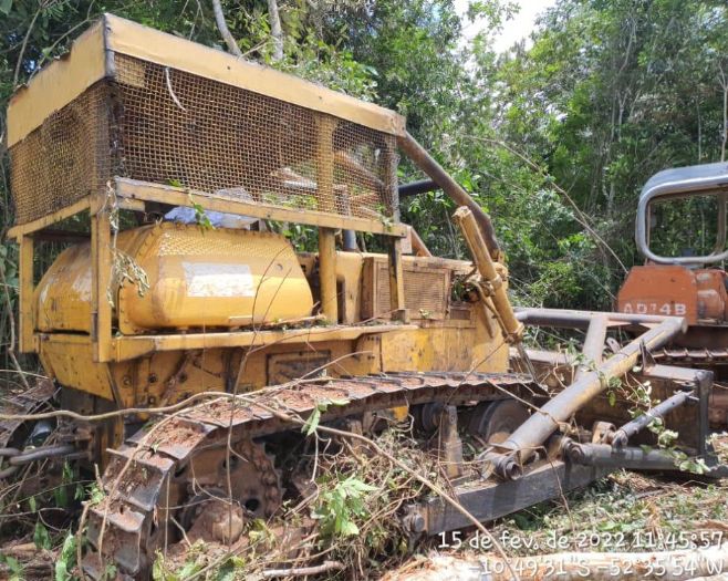 Uso de Correntão - Sema aplica multa por desmatamento ilegal em São José do Xingu e apreende dois tratores