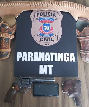 Após denúncia de violência doméstica, homem é preso em flagrante com arma de fogo em Paranatinga