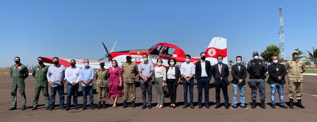 Região do Araguaia - Corpo de Bombeiros Militar e Defesa Civil de Mato Grosso ativam Base Aérea de combate a incêndios florestais em Água Boa