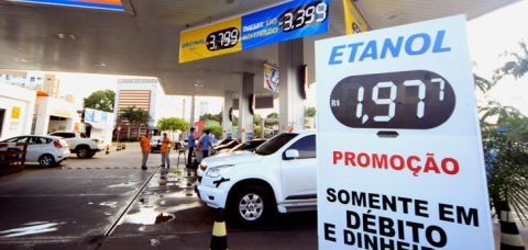 Preço do etanol cai para R$ 1,97 em Cuiabá