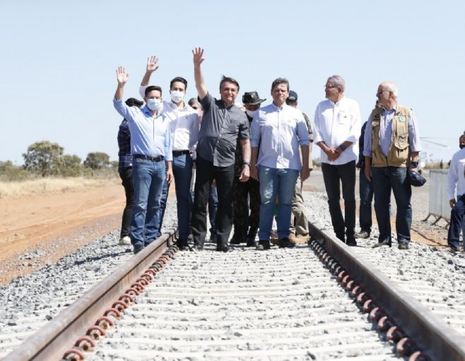 Presidente Jair Bolsonaro anuncia nova ferrovia; Bom Jesus do Araguaia/MT a Água Boa/MT com extensão de 249,2 km