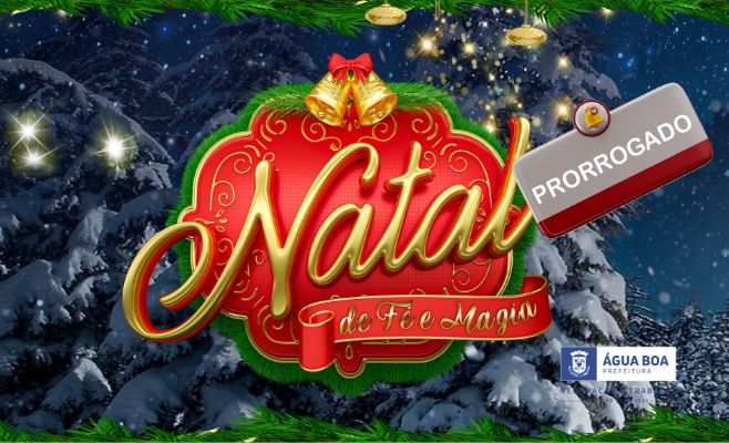 Inscrições da 3ª edição do concurso de Decoração Natalina 'Natal de Fé e Magia' é adiado para até dia 6/12