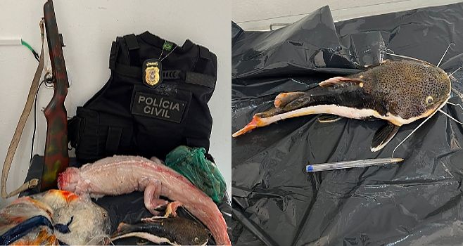 Ação da Polícia Civil prende três pessoas por caça ilegal e pesca predatória no nordeste de MT